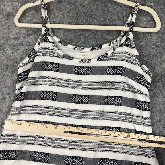 Hill Dresses Hill Maxi Dress 2 Black White Striped Embroidered Cotton Jacquard